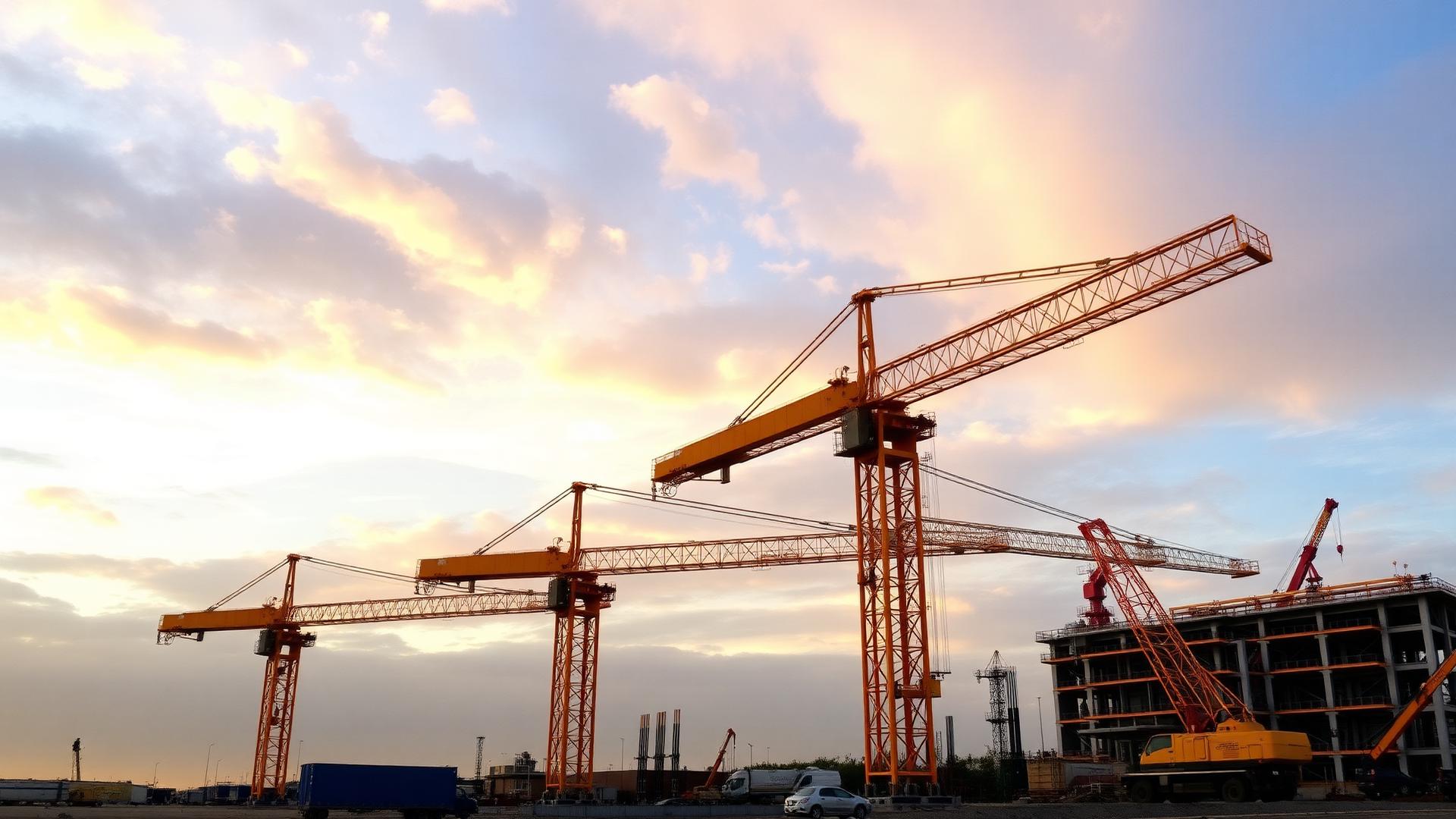 Construction cranes